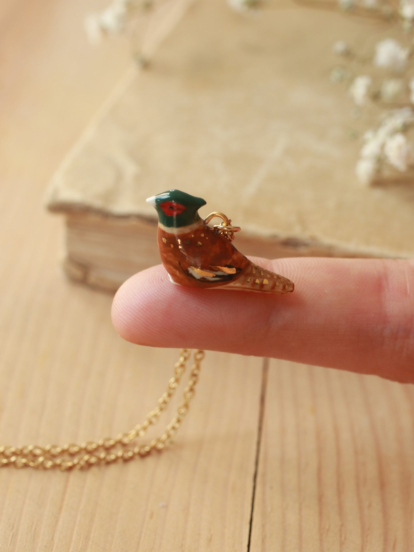 Pheasant necklace