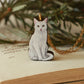 White cat necklace