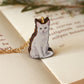 White cat necklace