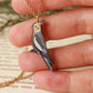 Cockatiel necklace - wooden parrot pendant