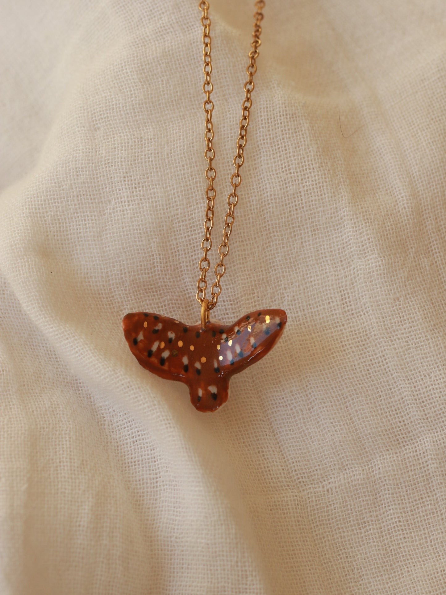 Barn owl necklace
