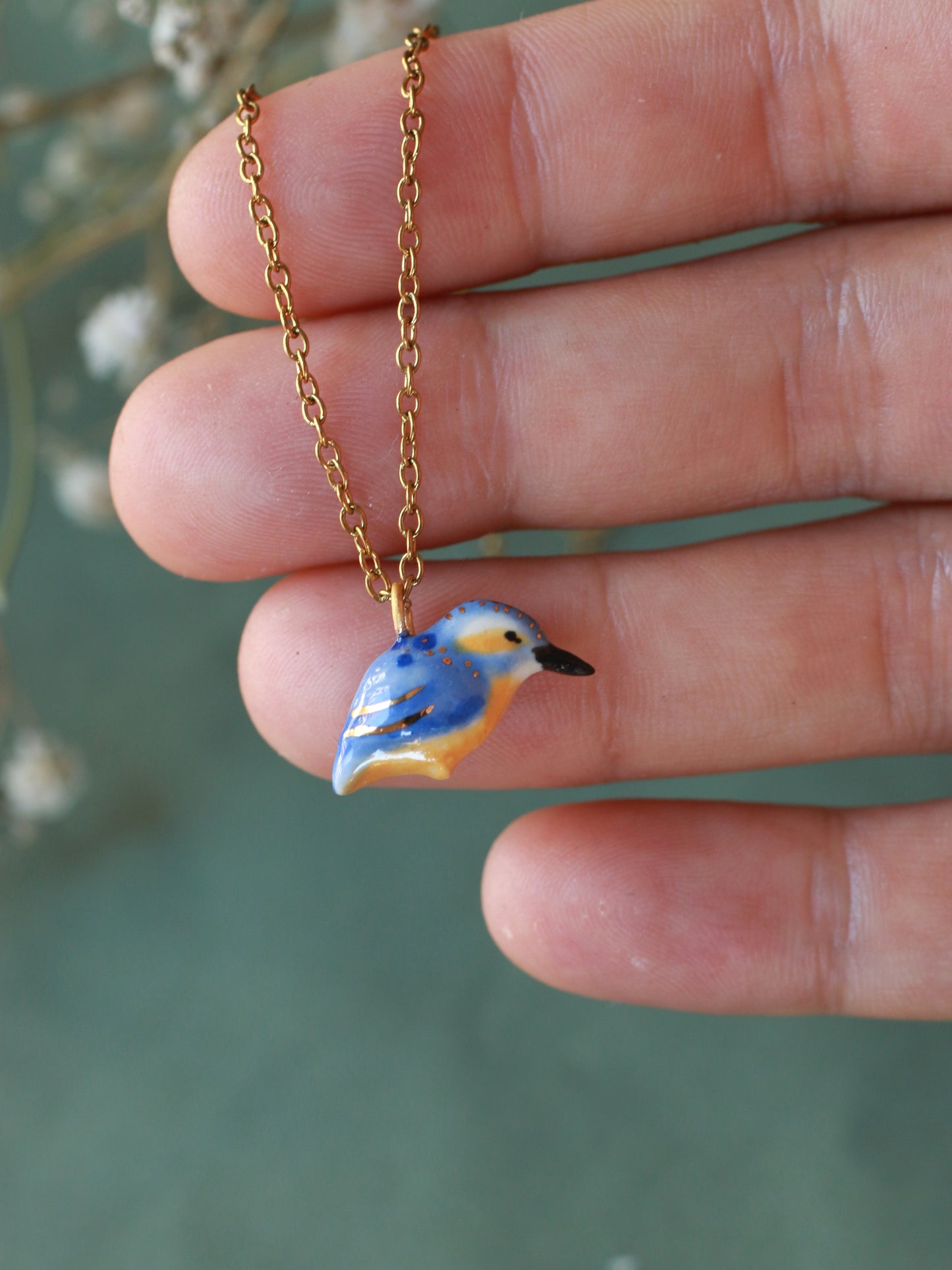 Kingfisher necklace