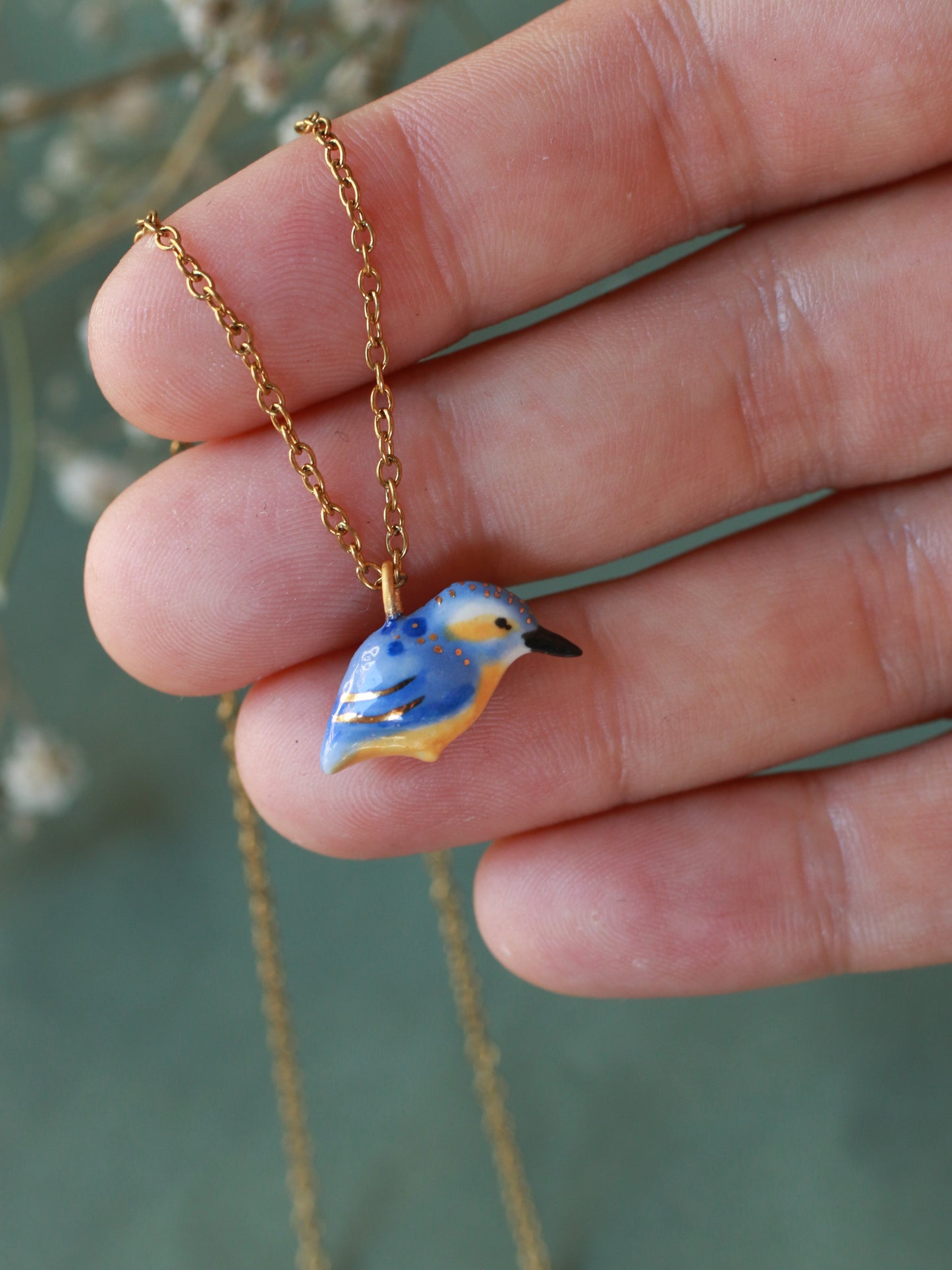 Kingfisher necklace
