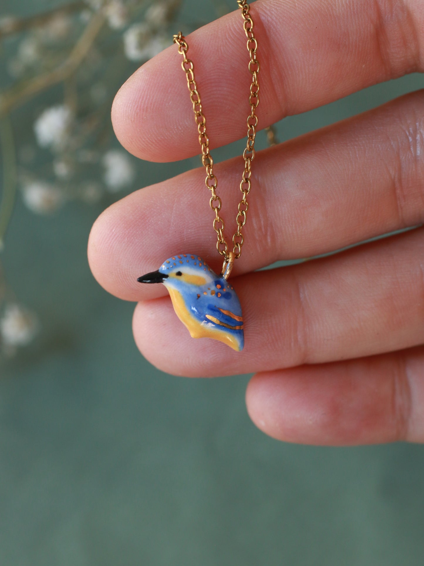 Kingfisher necklace