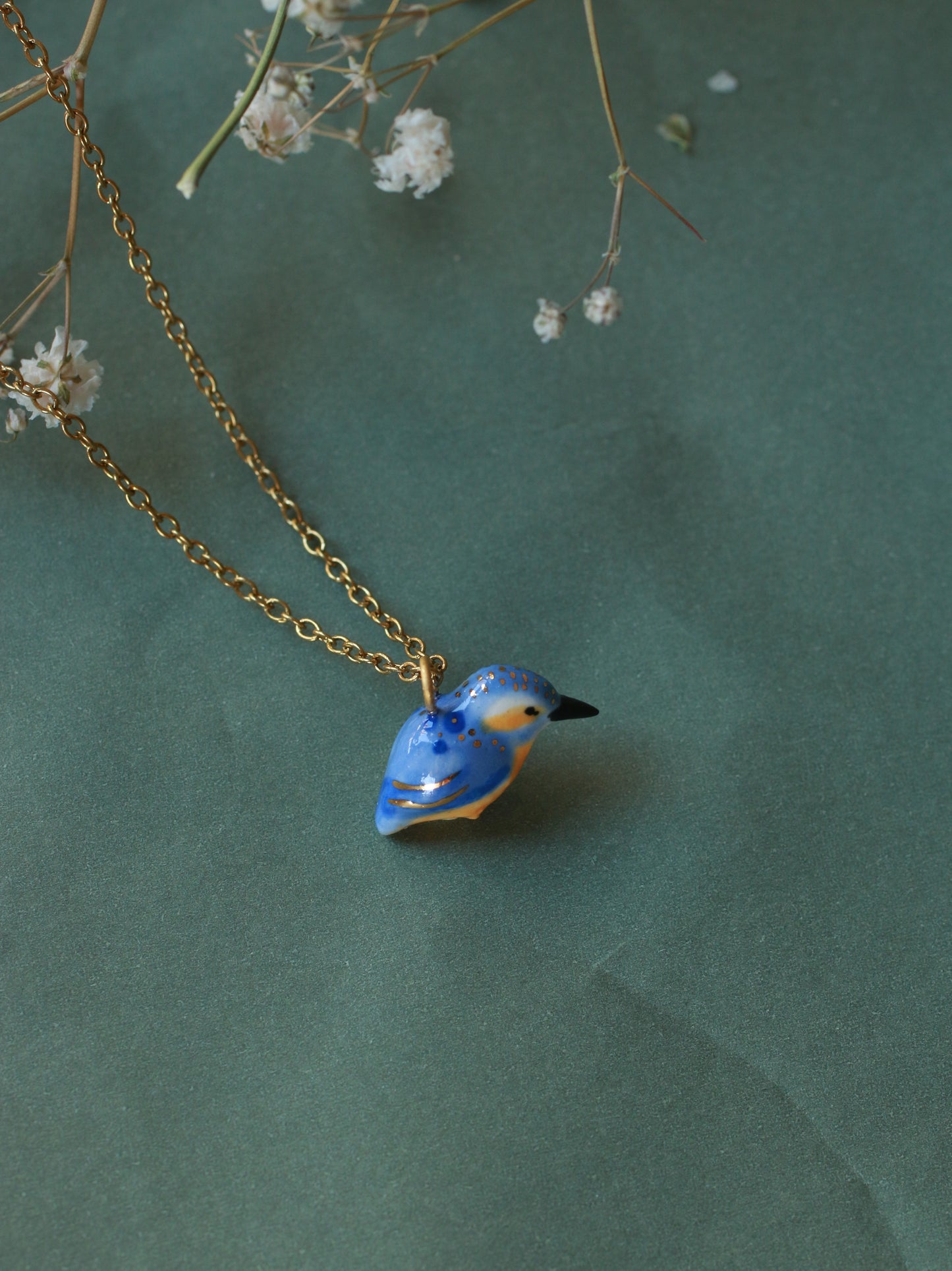 Kingfisher necklace