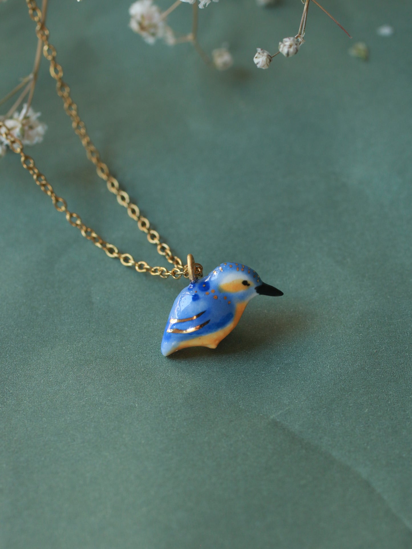 Kingfisher necklace