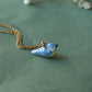 Blue tit necklace