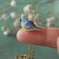 Blue tit necklace