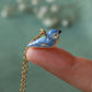 Blue tit necklace