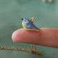 Blue tit necklace