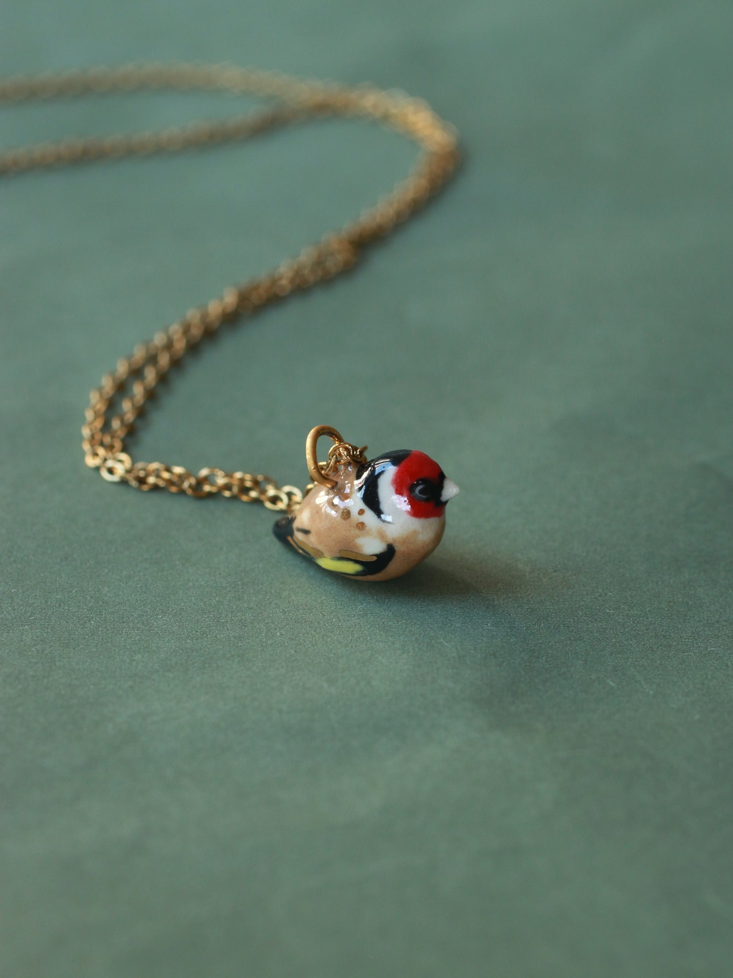 Goldfinch necklace