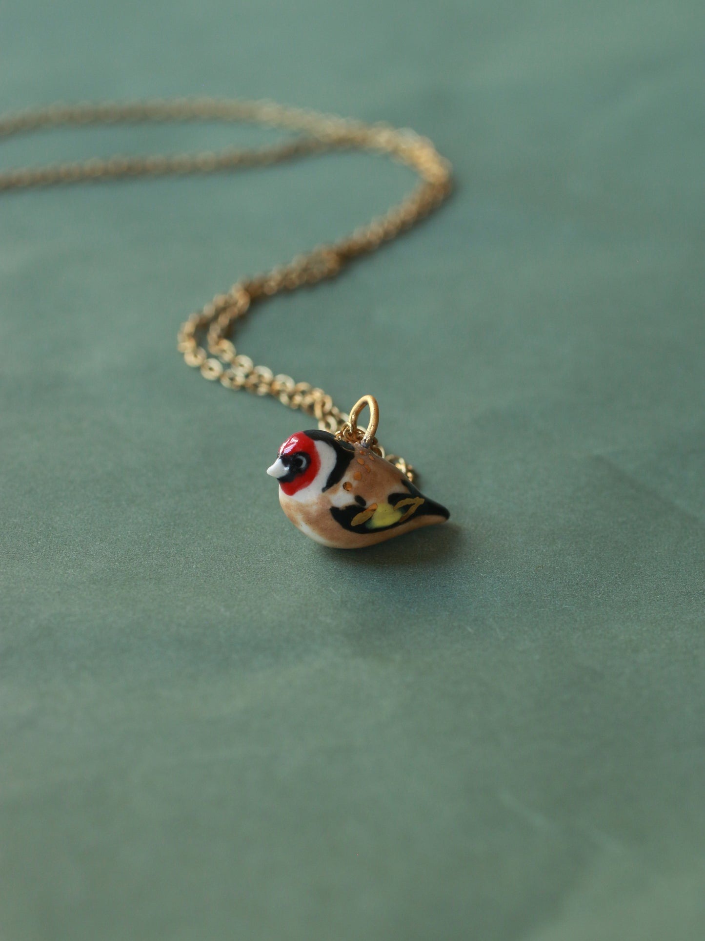 Goldfinch necklace