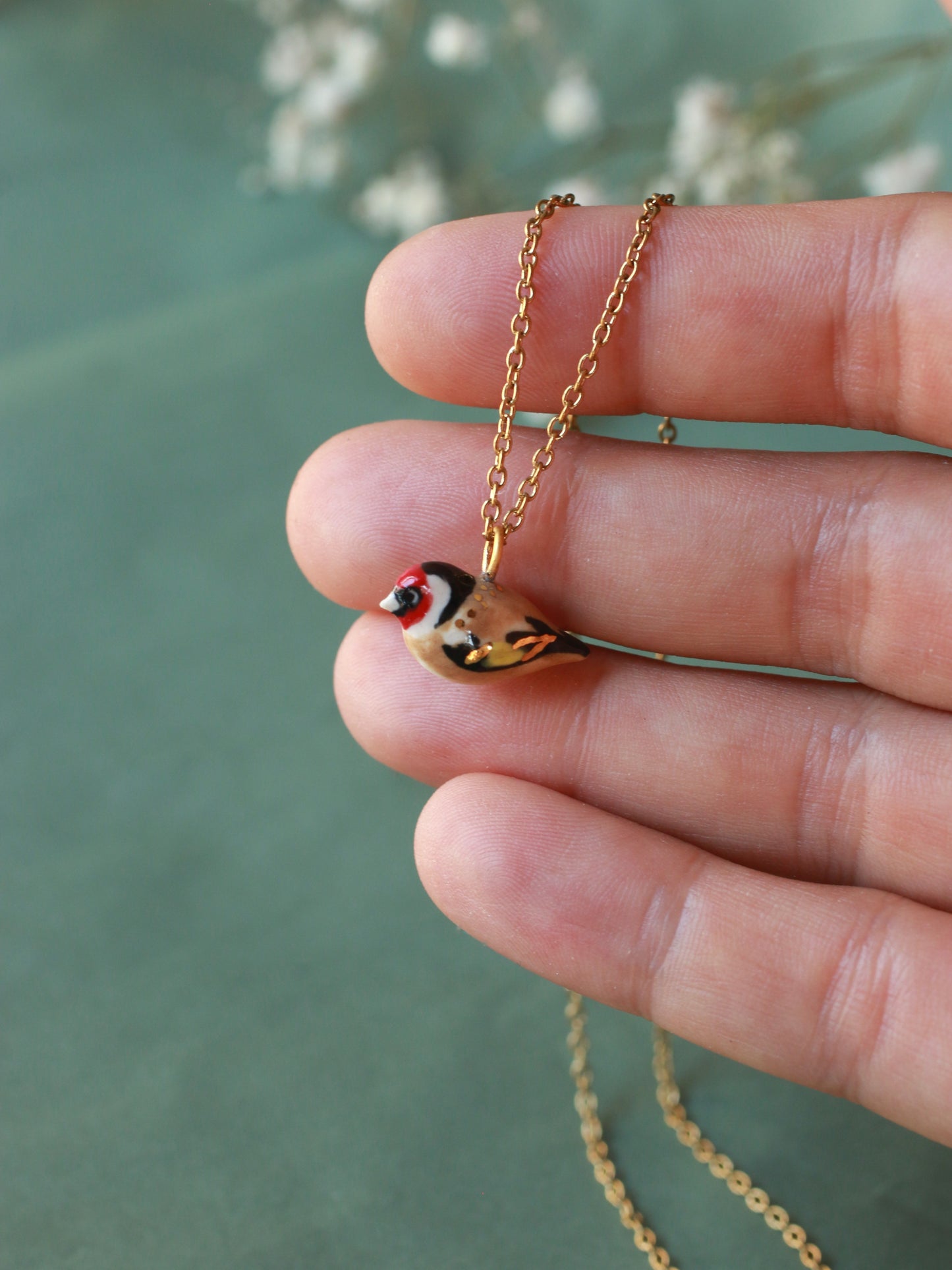 Goldfinch necklace