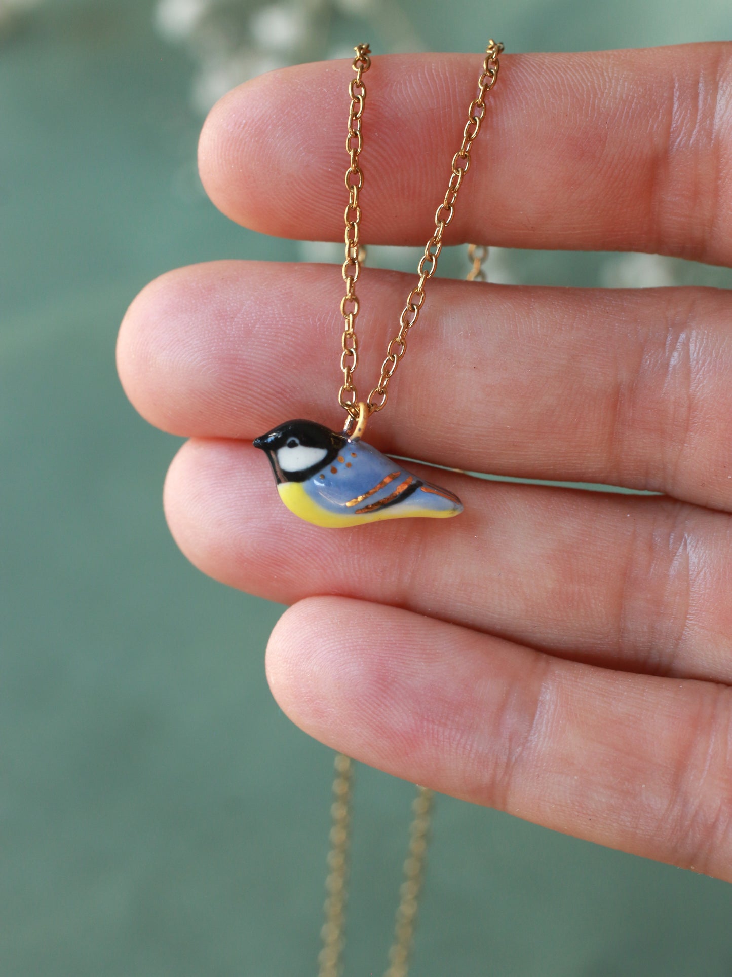 Great tit necklace