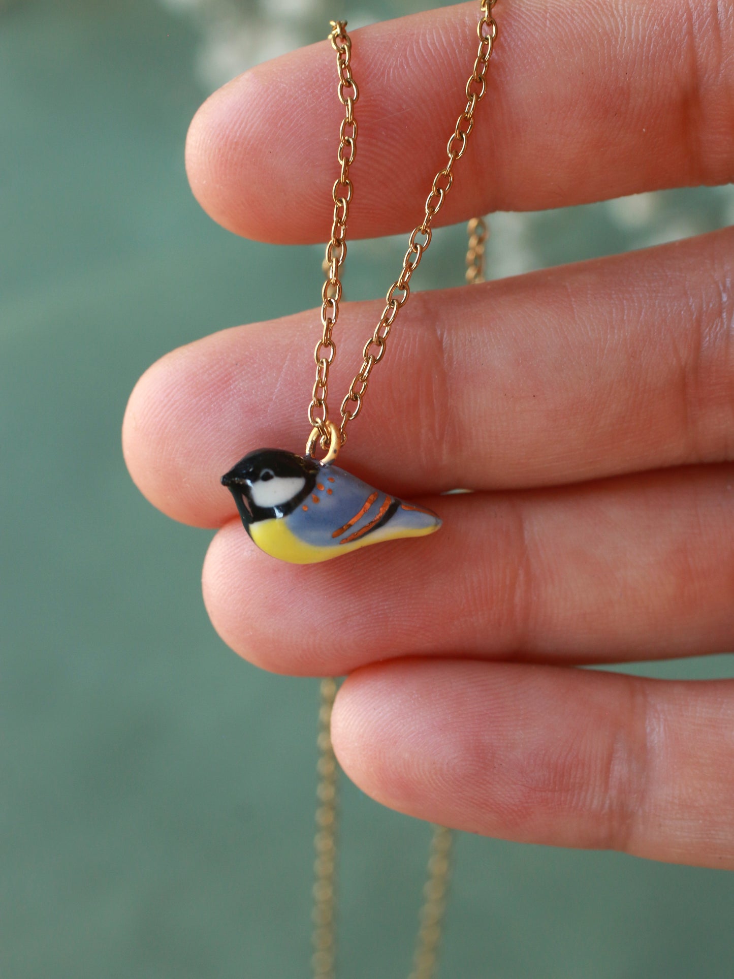 Great tit necklace