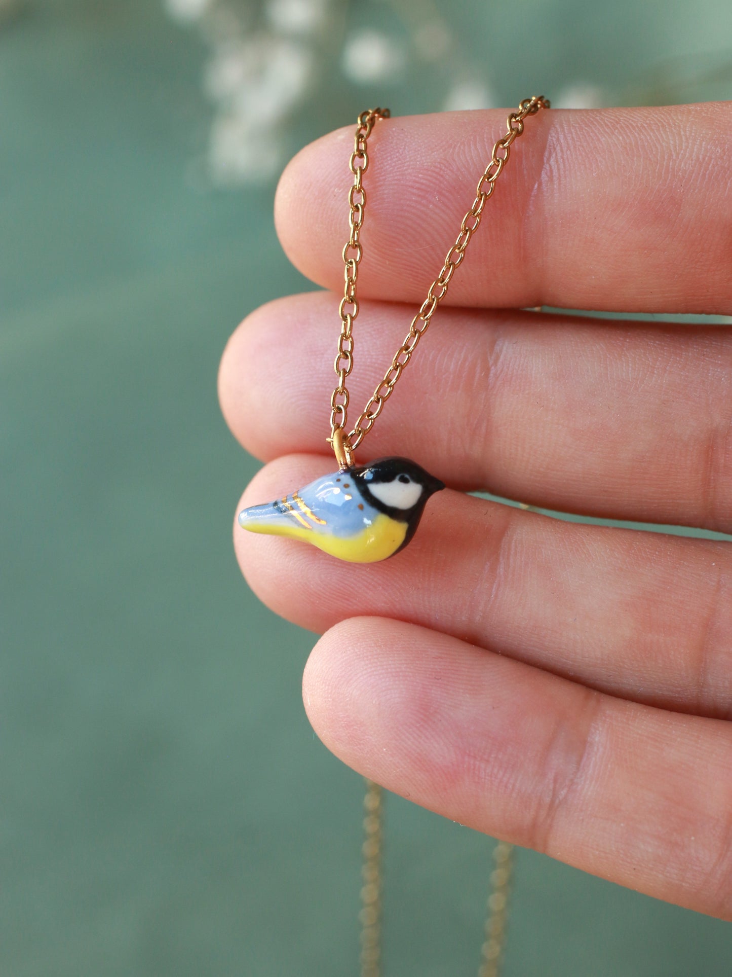 Great tit necklace