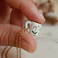 Tiny cup necklace - lily of the valley mug