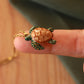 Dark green sea turtle necklace