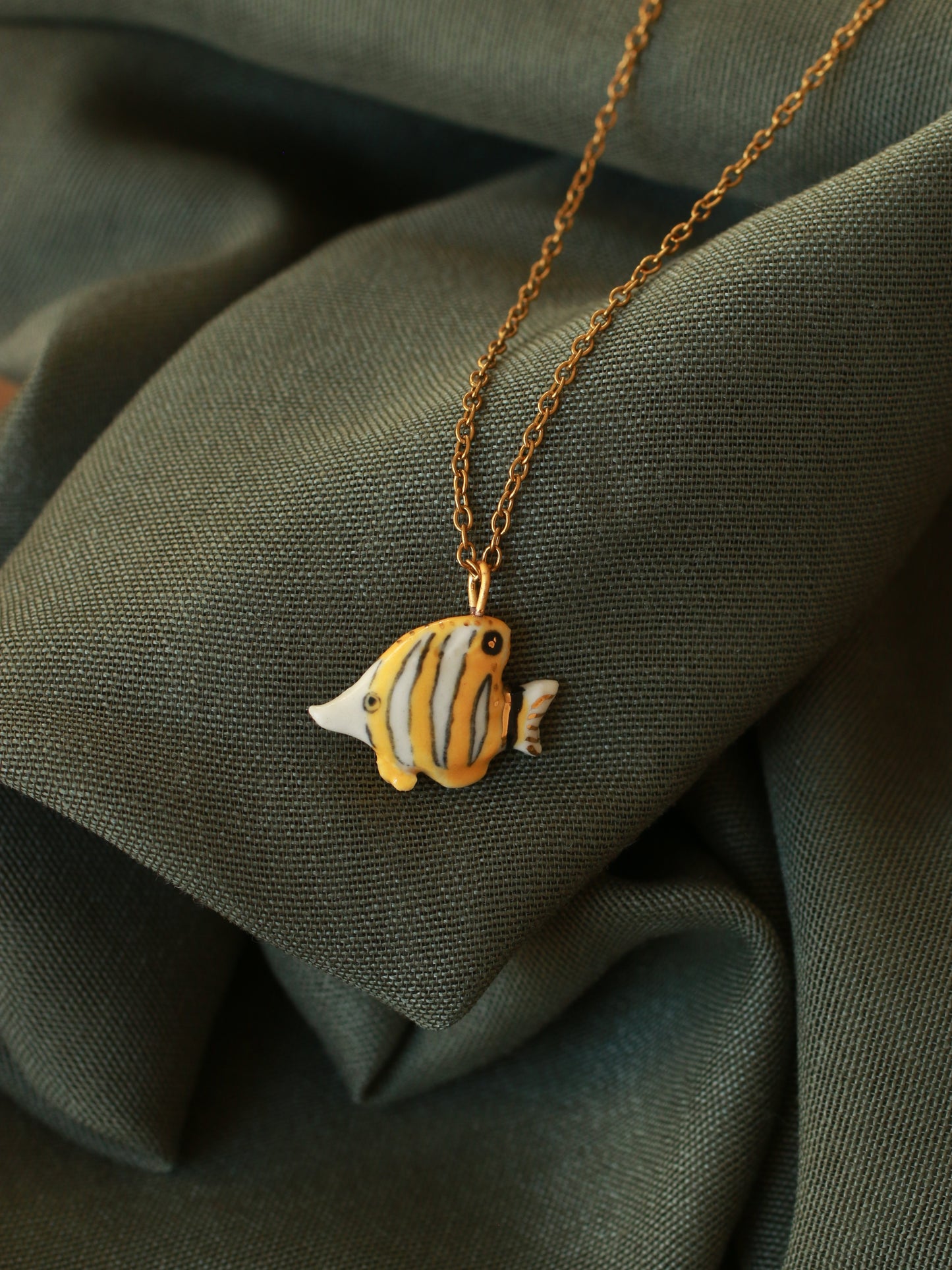 Copperband butterflyfish necklace