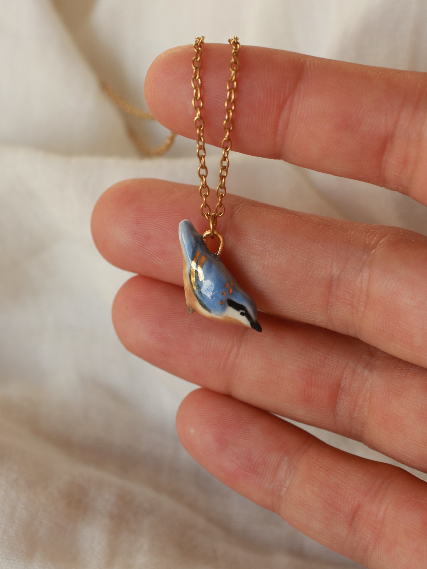 Nuthatch necklace