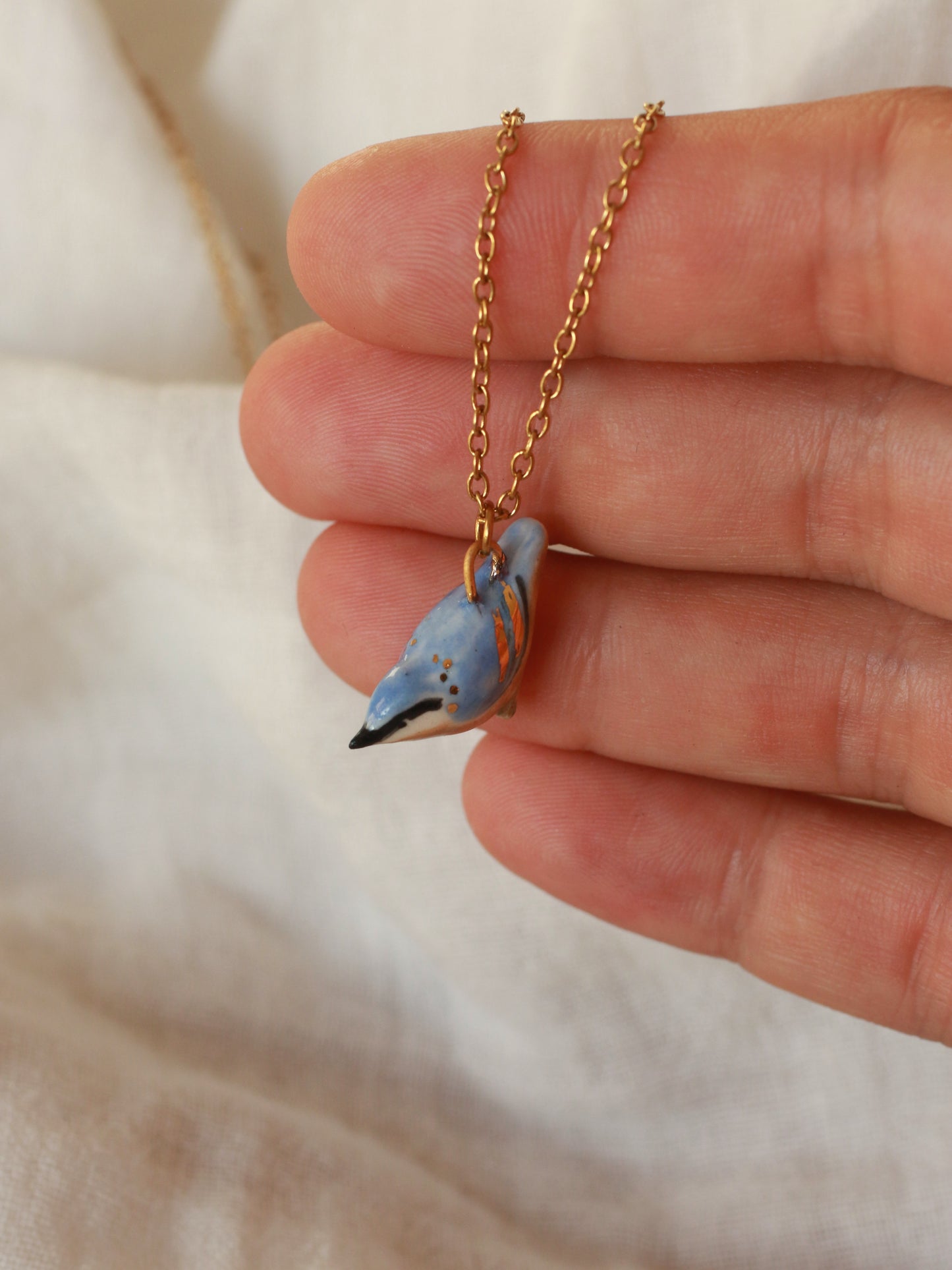 Nuthatch necklace