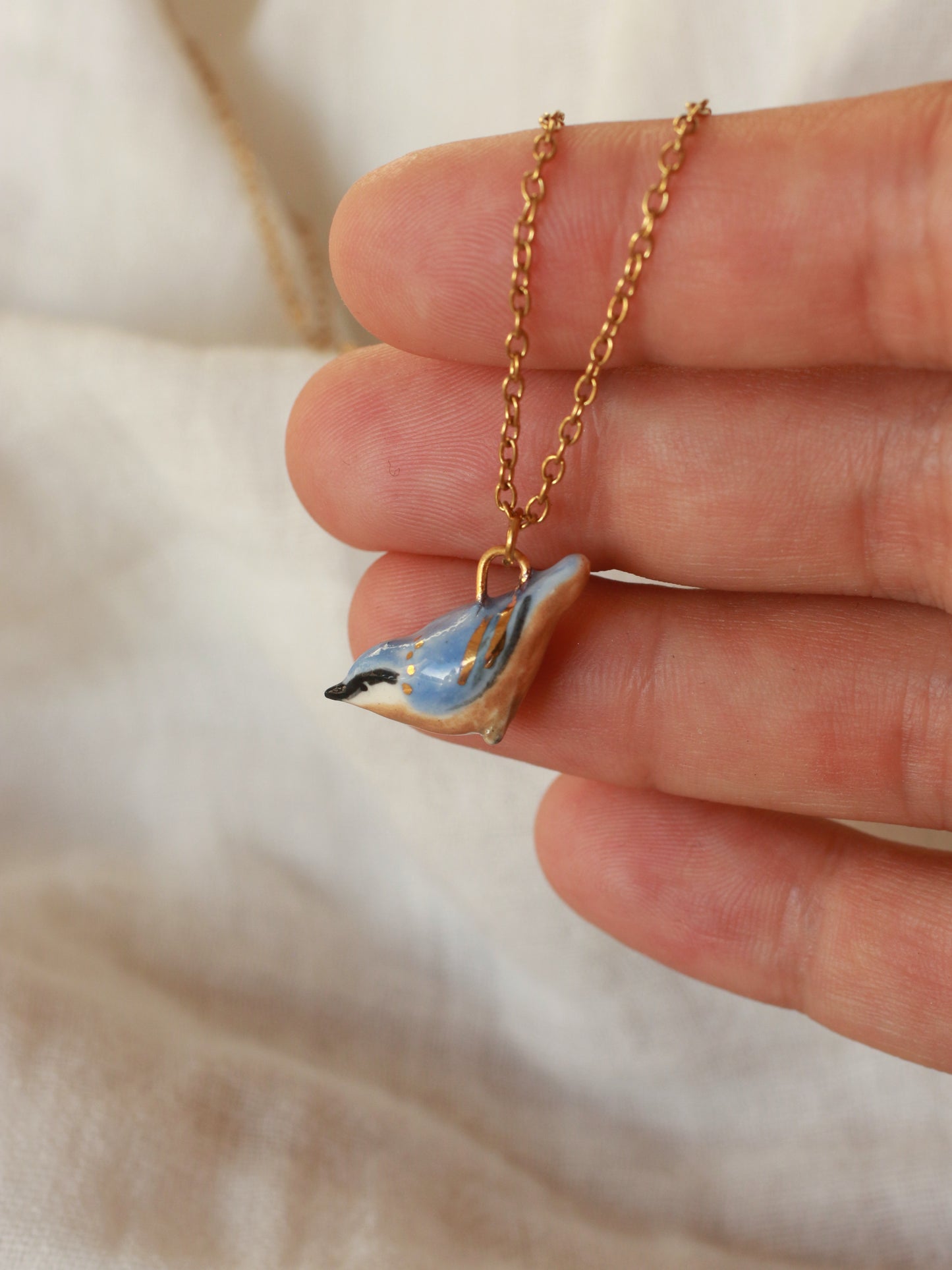 Nuthatch necklace