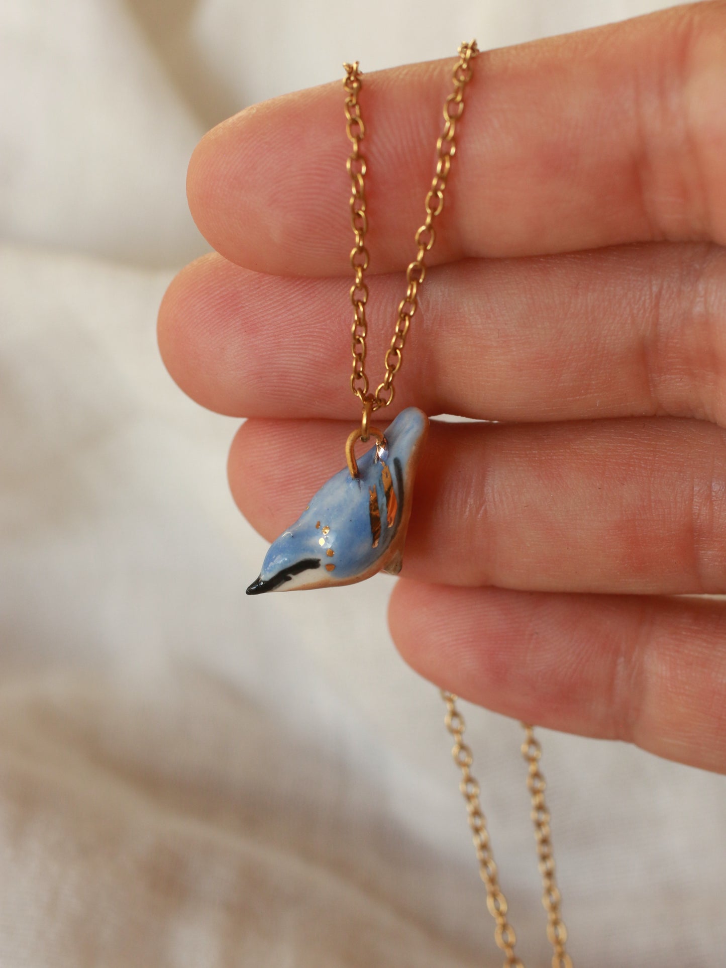 Nuthatch necklace