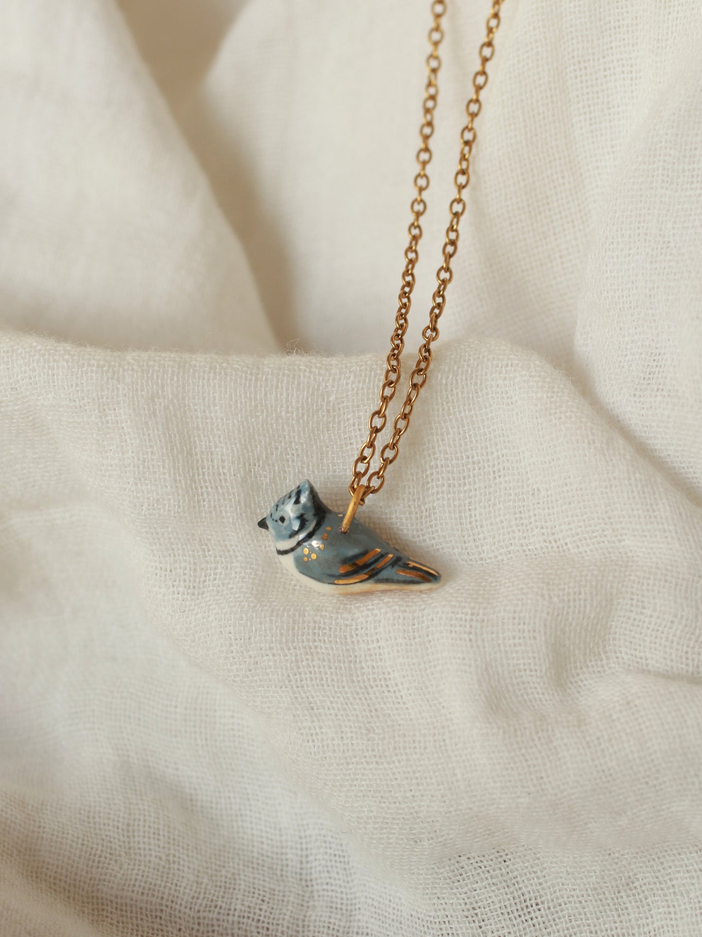 Crested tit necklace