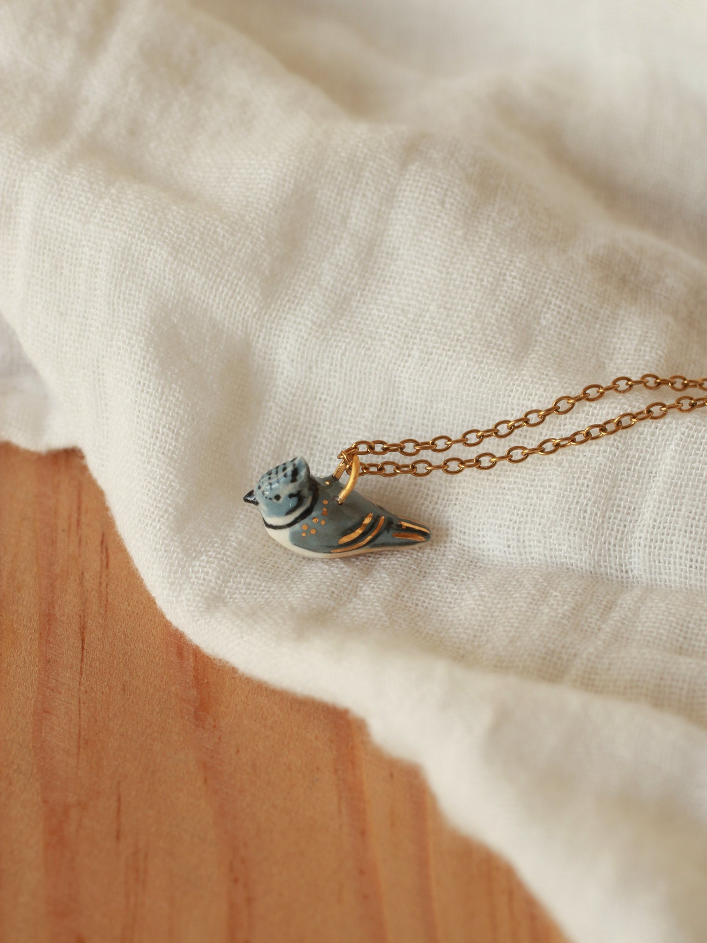 Crested tit necklace