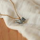 Crested tit necklace