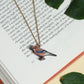 Jay necklace - wooden bird jewelry