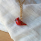 Red cardinal necklace
