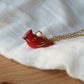 Red cardinal necklace