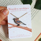 Jay necklace - wooden bird jewelry