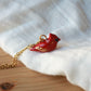 Red cardinal necklace