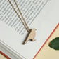 Jay necklace - wooden bird jewelry