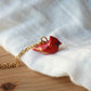 Red cardinal necklace