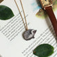 Hedgehog necklace - wooden pendant