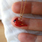 Red cardinal necklace