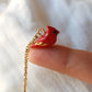 Red cardinal necklace