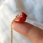 Red cardinal necklace
