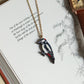 Woodpecker necklace - wooden bird pendant