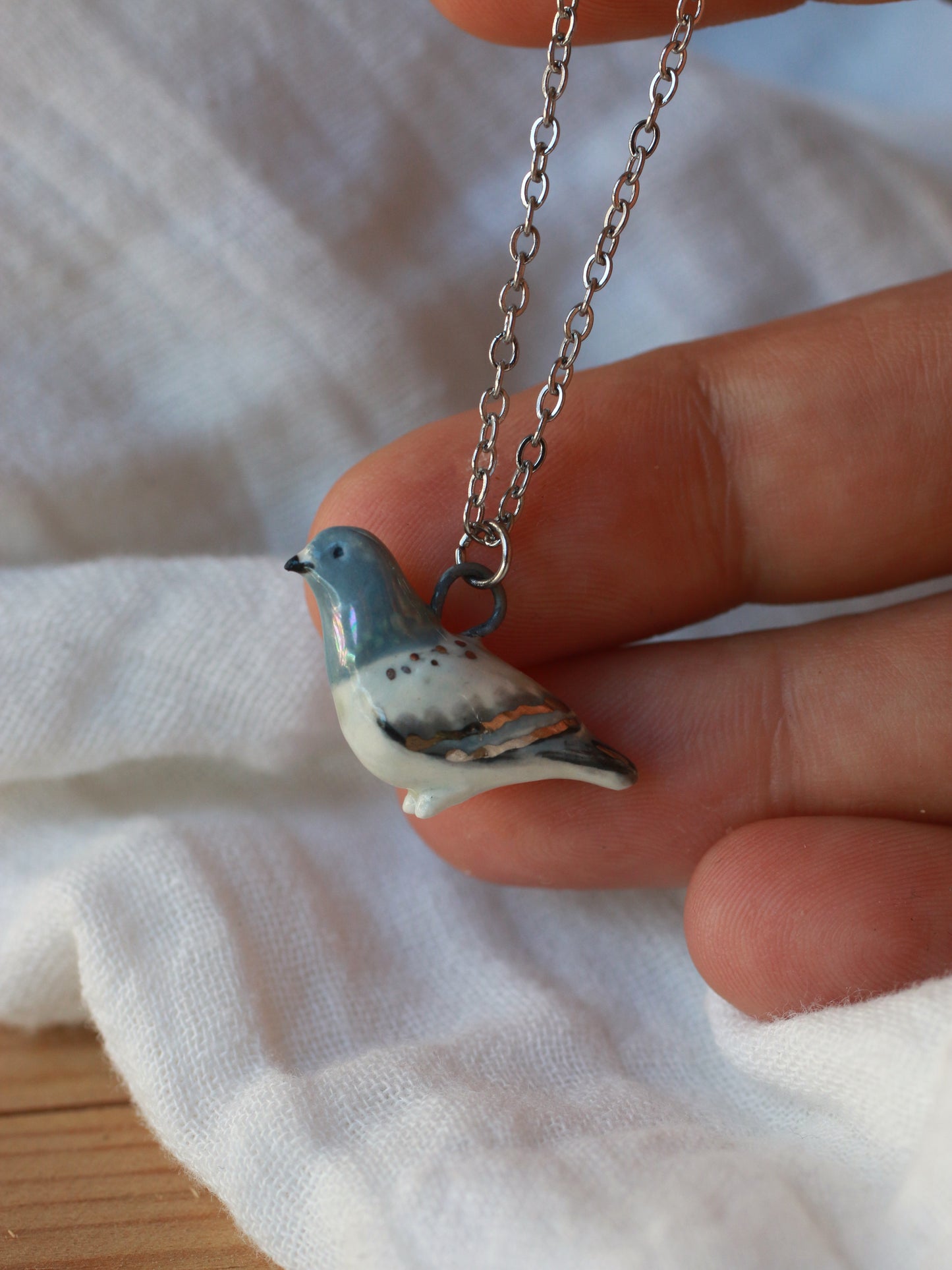 Pigeon necklace