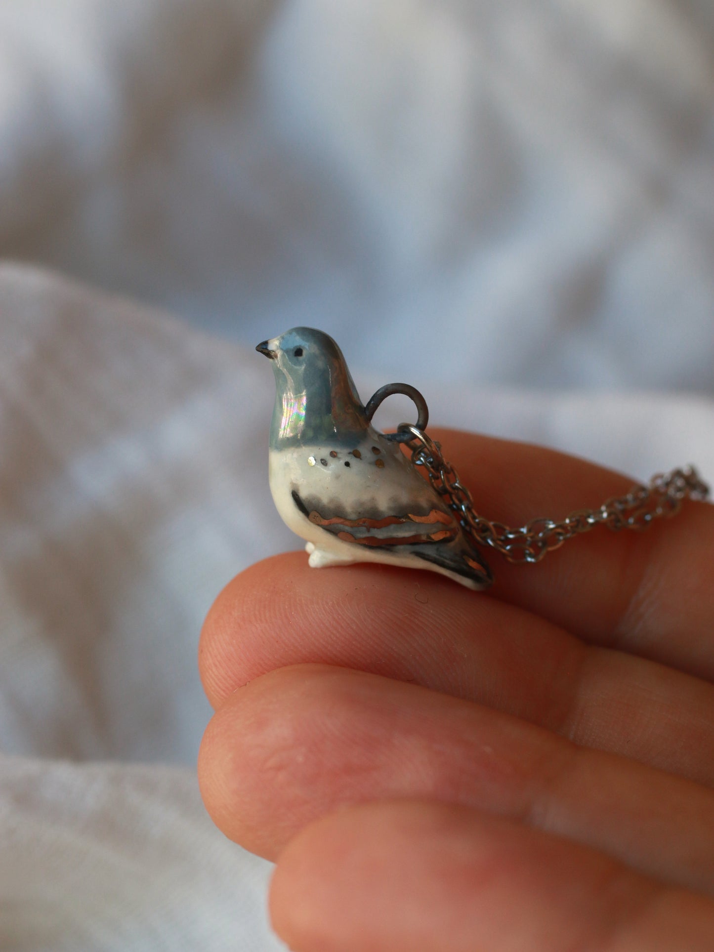 Pigeon necklace