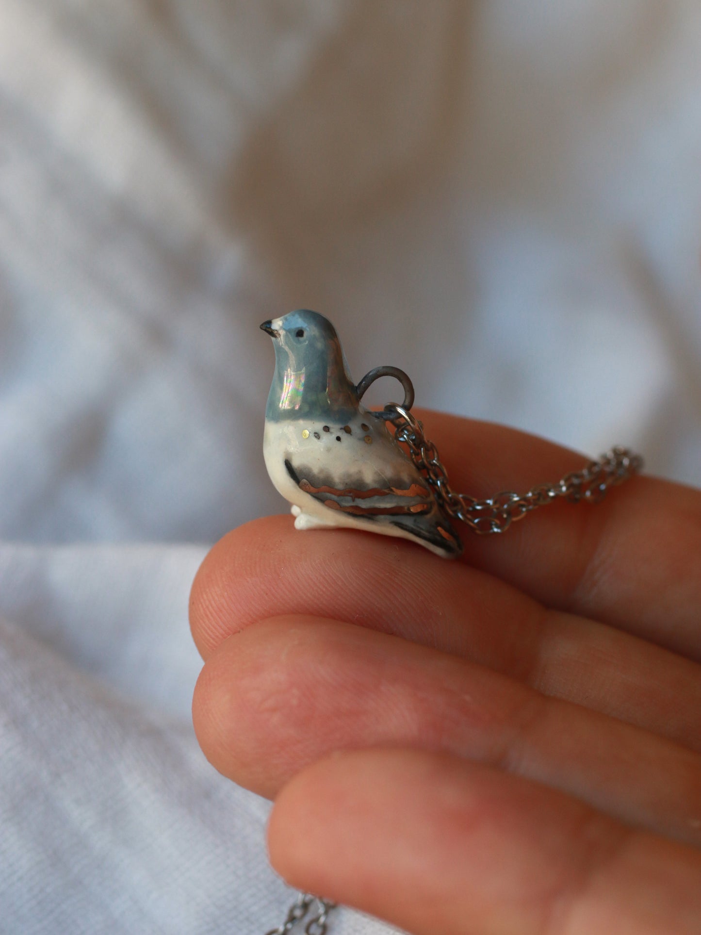 Pigeon necklace