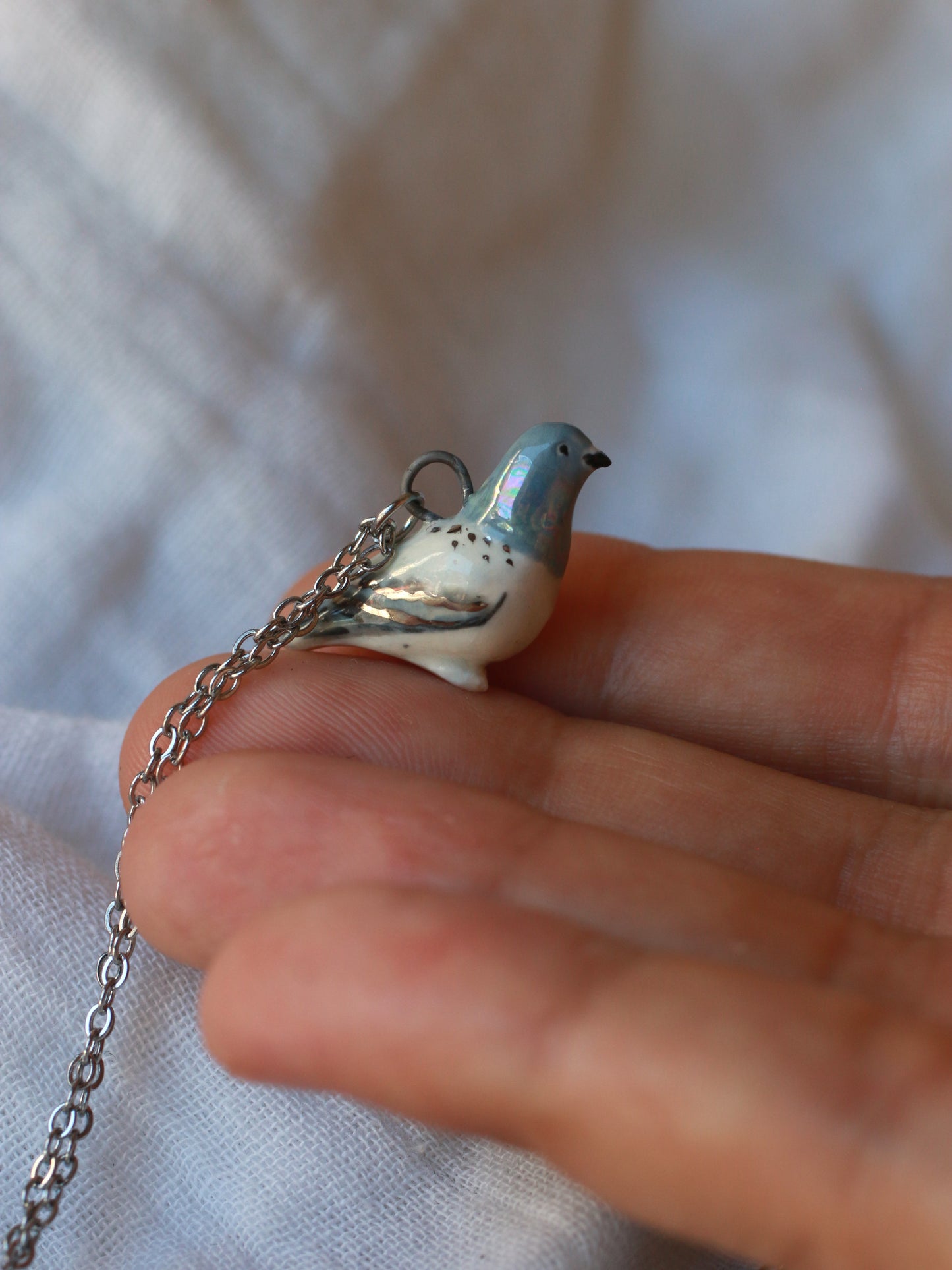 Pigeon necklace