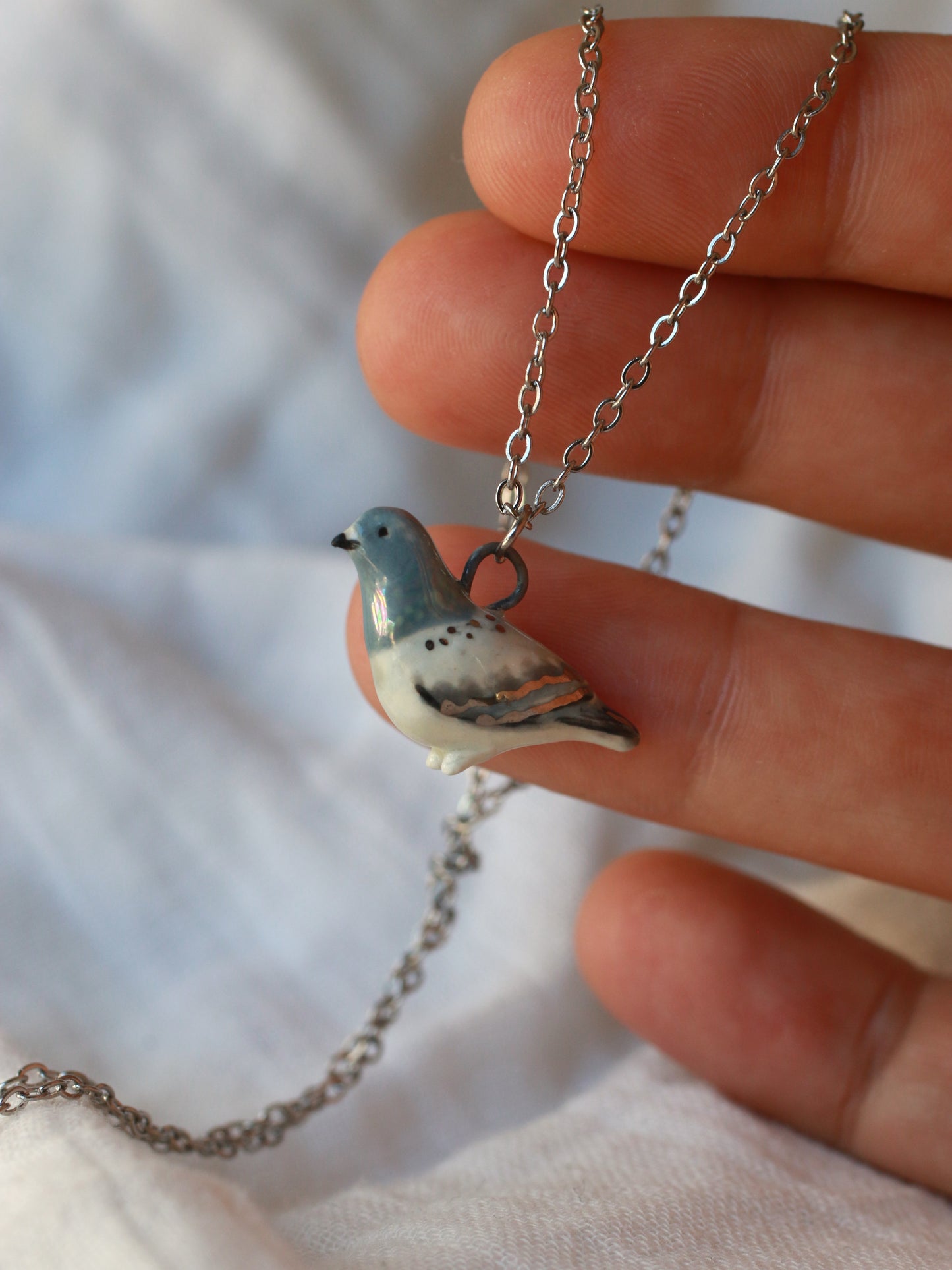 Pigeon necklace