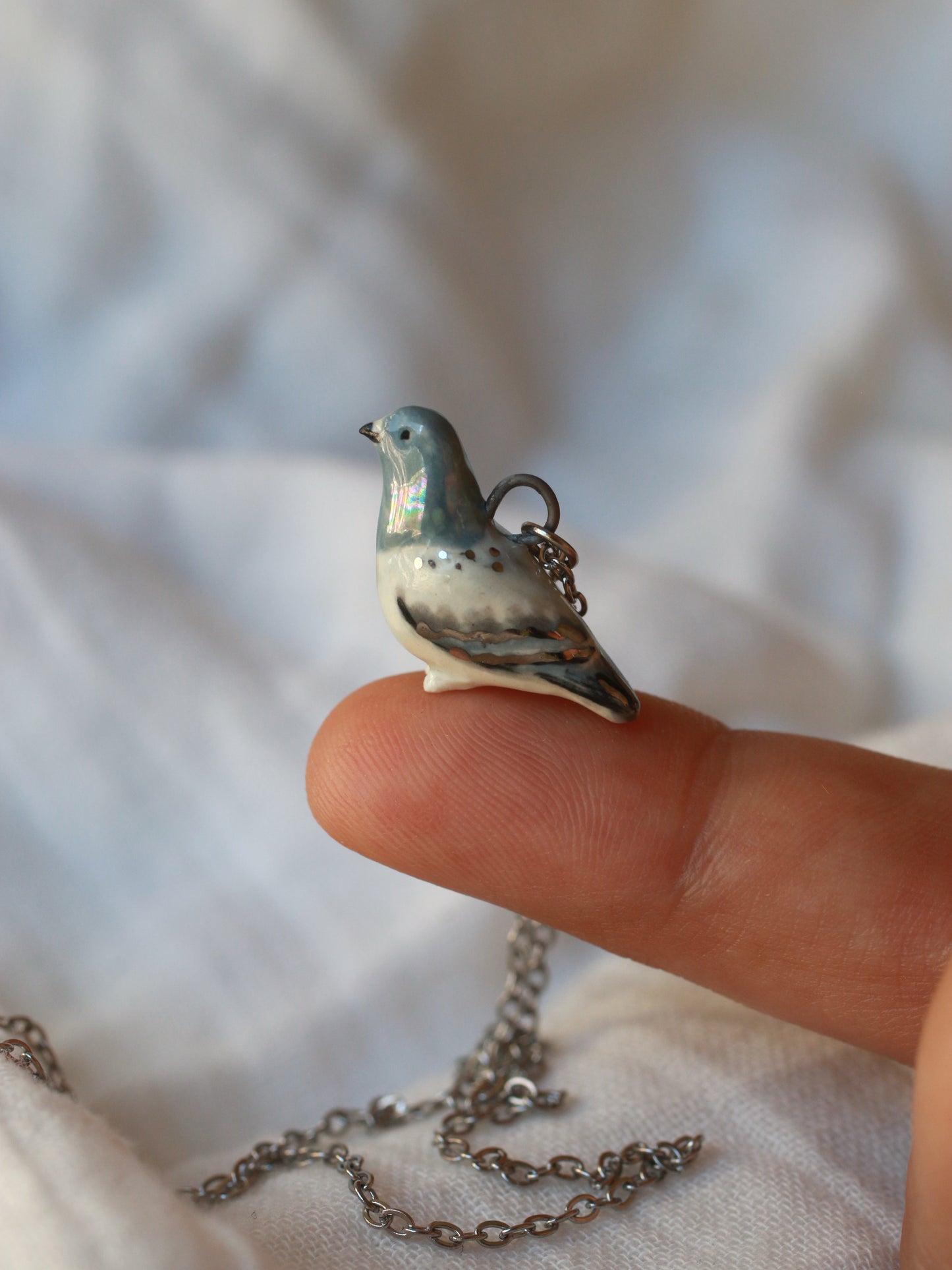 Pigeon necklace