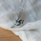 White wagtail necklace