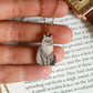 Siberian cat necklace - wooden cat pendant